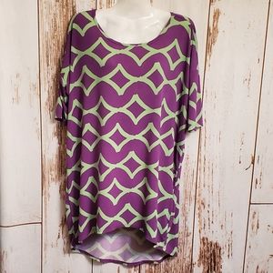 🌹5/$25 LuLaRoe Irma Small Purple Green
